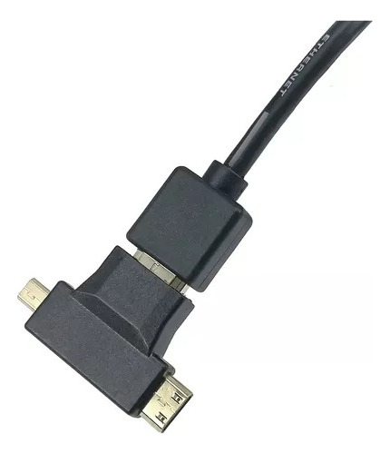 Cable Hdmi Ultradelgado 1.5. Con Adaptador Mini Y Micro Hdmi