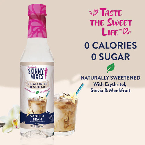 Jordan's Skinny Syrups Vainilla Bean Jarabe Para Cafe 375ml