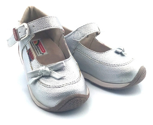 Zapatos Casuales Para Bebé Niña León Plateados Pocholin
