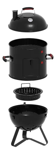 Churrasqueira A Carvão Tramontina Smoker Tcp-450 3 Em 1 | MercadoLivre