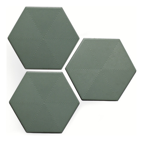 Ceramicos Hexagonal Azulejo Decorativo Pared 20x23 Cm