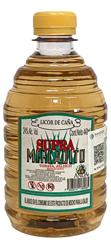 Caja Licor De Caña Supra Mercadito 440 Ml 24p