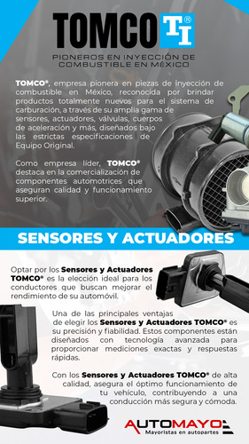 Sensor De Velocidad Vss Tomco Spark Classic 1.2l L4 16-17