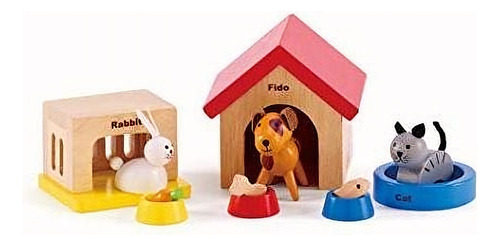 Hape Hap-e3455 - Set De Mascotas De Madera