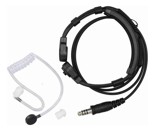 Auriculares Con Micrófono De Garganta, 7,1 Mm, Portátil, Par