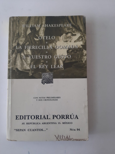 Libro William Shakespeare