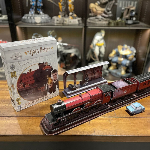 Imagen 5 de 10 de Harry Potter Hogwarts Express Tren Rompecabezas 3d