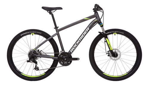 Bicicleta De Montaña St520 Gris Lima Rockrider Btwin