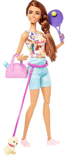 Muñeca Barbie, Juguetes Para Niños, Muñeca Morena Con Cachor
