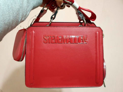 Bolsa Steve Madden Roja Bevelyn Viral Original Con Etiqueta