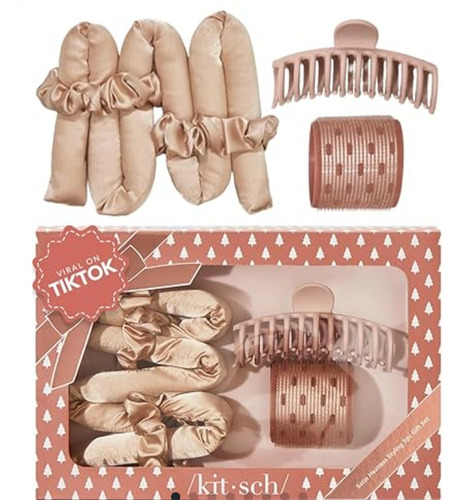 Set De Rizado Para Cabello Sin Calor Marca Kitsch 5 Piezas Satin