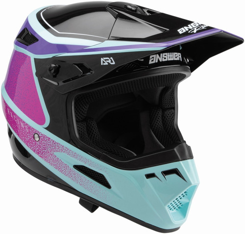 Casco Moto Answer Ar1  Vivid Purple/rhodamine Seaform