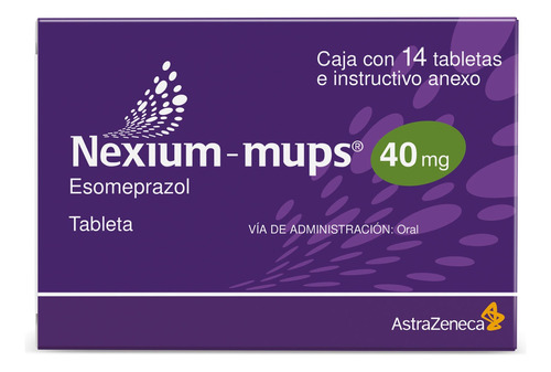 Nexium-mups Omeprazol 40 Mg Con 14 Tabletas