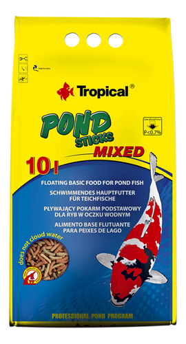 Tropical Pond Sticks Mixed 10l-800g Ração Peixes