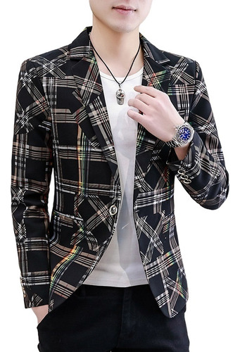 Traje Casual De Un Botón/top De Estilo Coreano For Hombre