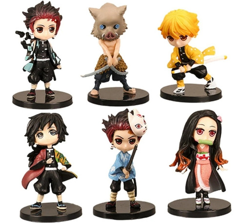 Figura Kimetsu Demon Slayer Set X6 Figuras Importadas 