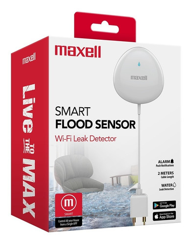 Sensor De Inundaciones Maxell Smart Blanco