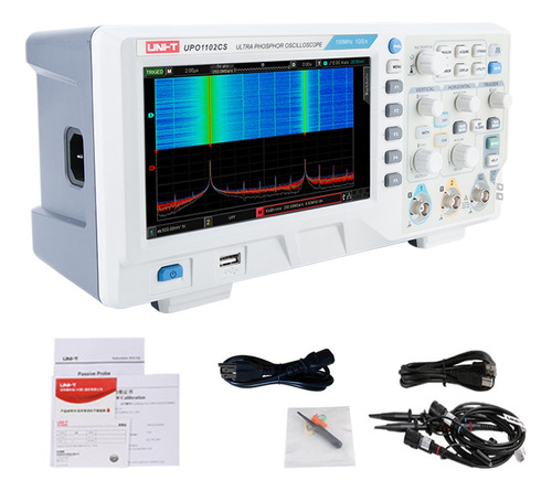 Osciloscopio Digital Uni-t De Doble Canal, 100 Mhz, Fluoresc