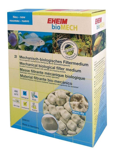 Filtración Eheim Biomech 2lts / 1420g - Mecánica Y Biológica