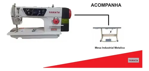 Máquina Costura Reta Industrial Yamata Eletronica 220v