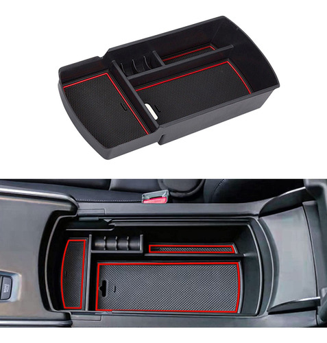 Caja Central De Almacenamiento Rojo Para 18-22 Honda Accord