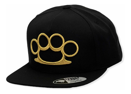 Gorra Yupoong Bóxer Bxr Snapback Negro Dorado Snapback