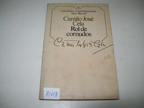 Rol De Cornudos · Camilo José Cela