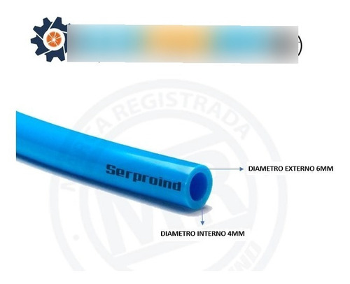 Imagen 2 de 6 de Manguera O Tubing Pu 6mm Pack 5 Metros