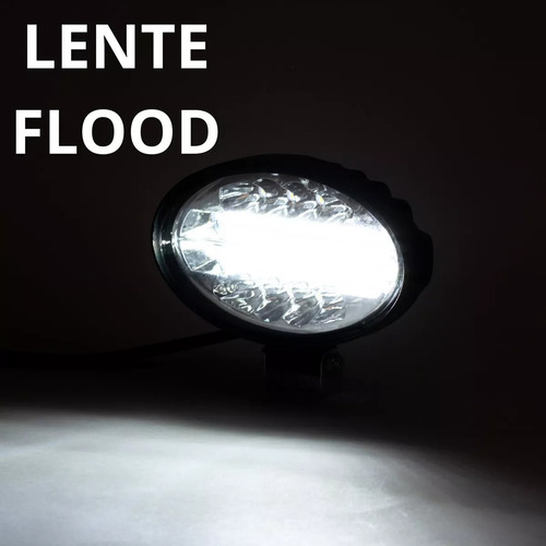 6 Faróis Led Milha Auxiliar 144w Forte Trator Colheitadeira