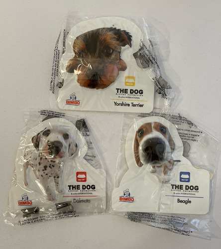 3 Coleccionables Bimbo Half Cup Artlist Collection The Dog (Usado)