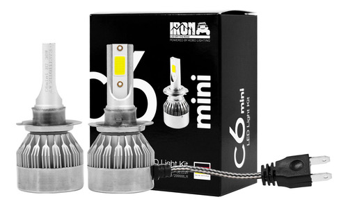 Kit Luces Led C6 Mini Iron Led H1 H3 H7 H11 9006 X2 Autos