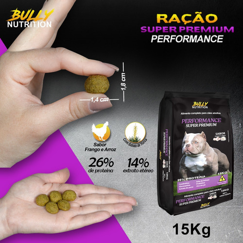 Ração Para Cães Premium 15kg Performance Rottweiler Doberman