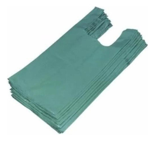 Sacola Reciclada 30x40 Verde Com 1kg Lojas