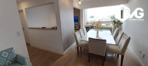 Imagem 3 de 30 de Apartamento Com 3 Dormitórios À Venda, 76 M² Por R$ 500.000,00 - Cidade Brasil - Guarulhos/sp - Ap2169