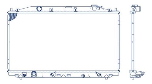 Radiador Honda Accord 2008 - 2012 L4 2.4 Lts Automatico Rxc