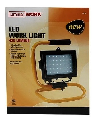 Luz De Trabajo Led 420lm C/base Luminar 63278