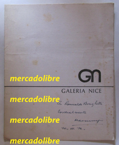 Catálogo Firmado Ricardo Marcangeli 1976 Exposicion Muestra