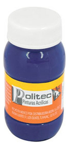 Pintura Politec Acrilica 100ml Serie 300 1 Color / 1 Pieza Color 310 AZUL COBALTO