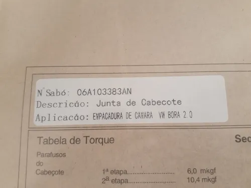 Empacadura Camara Bora 2.0