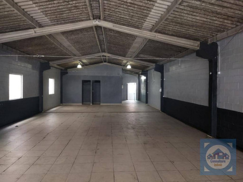 Galpão Para Alugar, 280 M² Por R$ 5.400,00/mês - Vila São Jorge - São Vicente/sp - Ga0044