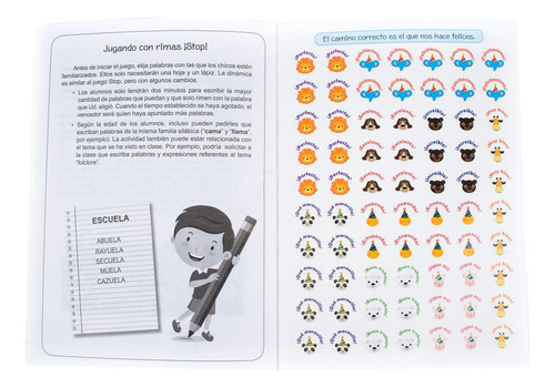 1500 Pegatinas Stickers Para Profesores - Formato Libro