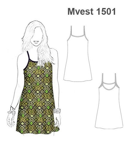 Moldes De Ropa) Vestido Solera Mujer 1501 | MercadoLibre