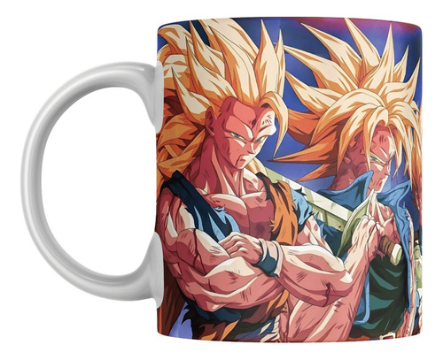 Taza Ceramica Dragon Ball Z Goku Vegetta Trunks Gohan Sayan