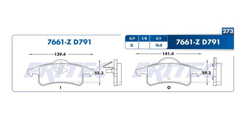 Pastilla Frenos Trasera Cherokee Xj Grand Cherokee 1999-2004