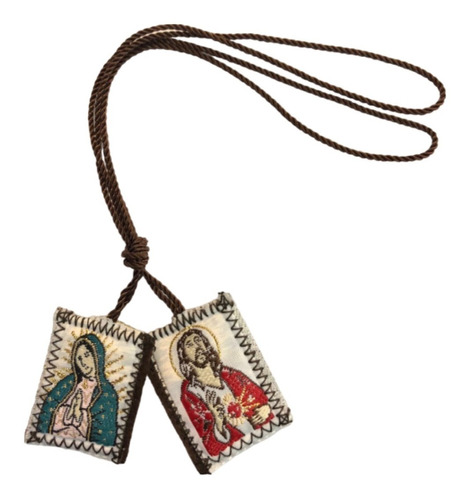 Escapulario Virgen De Guadalupe Y Corazon De Jesus 50 Piezas