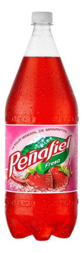 10 Pza Agua Mineral Peñafiel Sabor Fresa 2 L