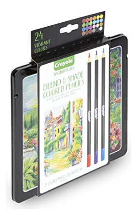 Lápices De Colores Núcleo Suave En Lata Regalo 24 Unidades