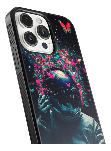 Case Funda Para Iphone Astronauta Casco Luna Aesthetic 01 Eg Negro Astronauta 14 Pro Max