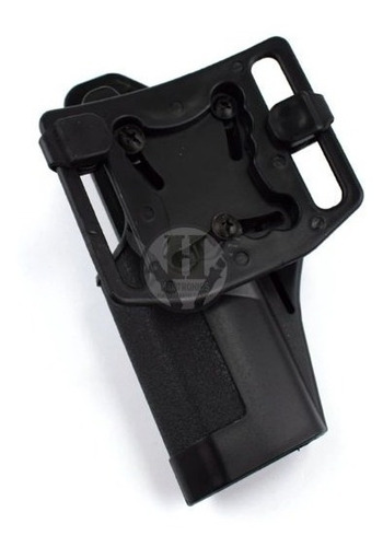 Imagen 2 de 5 de Pistolera Tactica Cqc Nivel 2 Glock 17-19-22-23-31 Negra