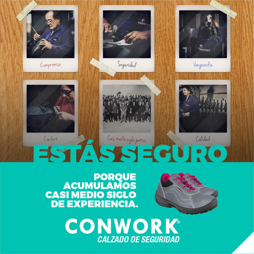 Imagen 10 de 10 de Zapatillas De Seguridad Mujer Conwork 201za